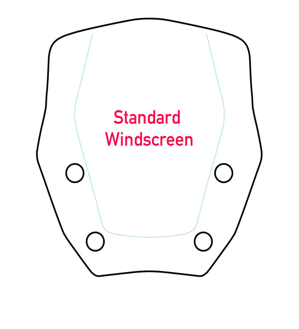 BMW R1300GS (2024-) Standard Windscreen Protection Film Kit